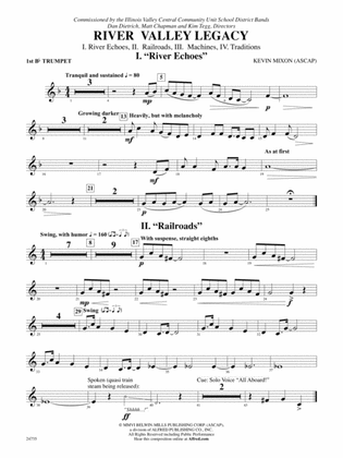 River Valley Legacy (I. River Echoes, II. Railroads, III. Machines, IV. Traditions): 1st B-flat Trumpet