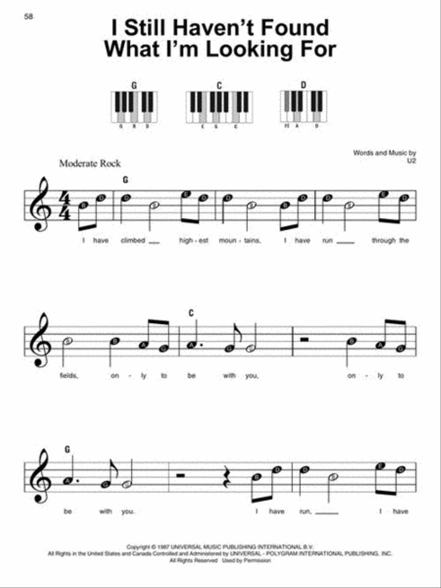Classic Rock – Super Easy Songbook Easy Piano scores gallery preview page 7