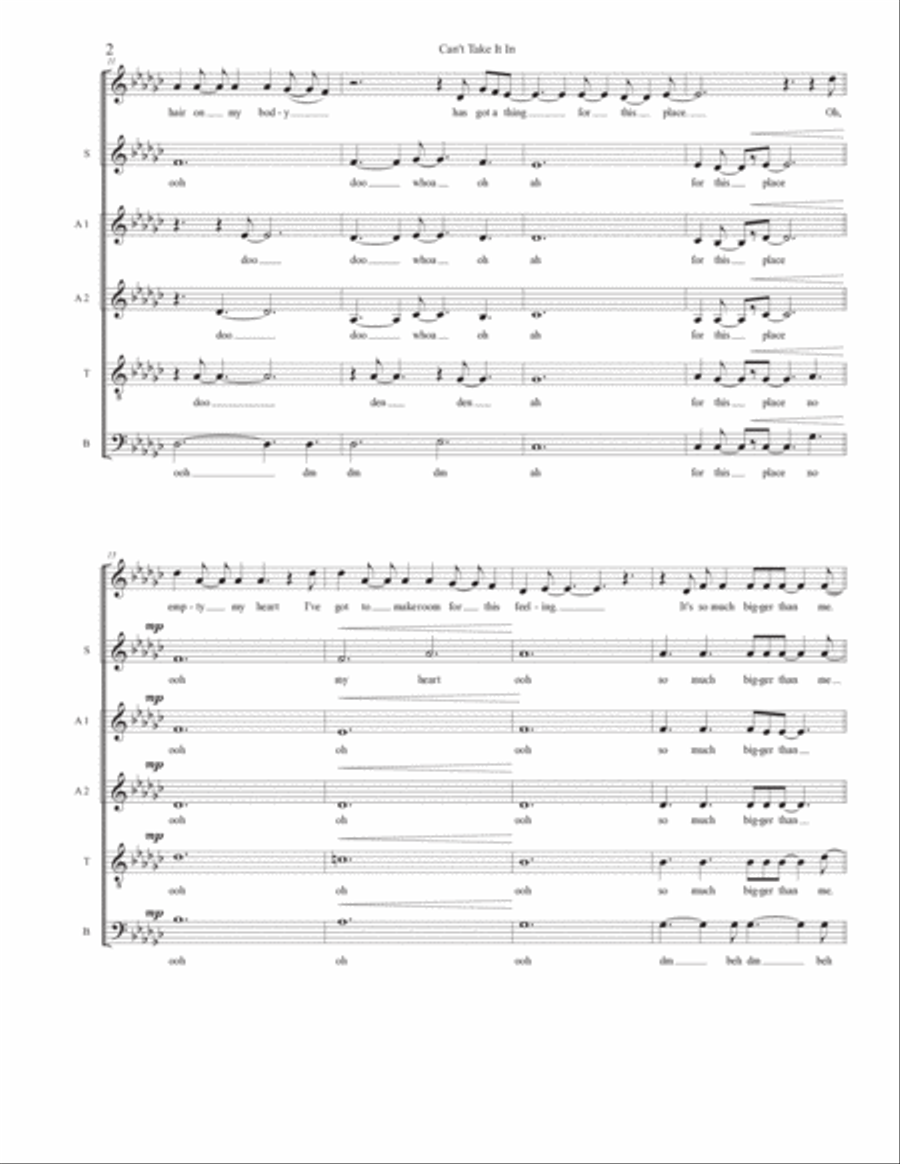 Can't Take It In 4-Part scores gallery preview page 2