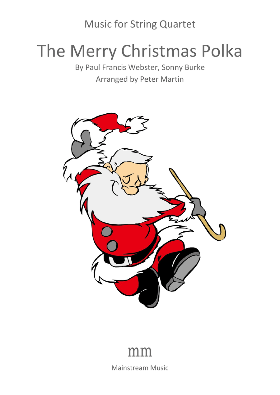 The Merry Christmas Polka String Quartet scores gallery preview page 1