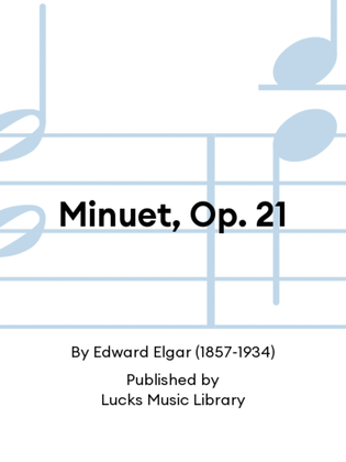 Book cover for Minuet, Op. 21