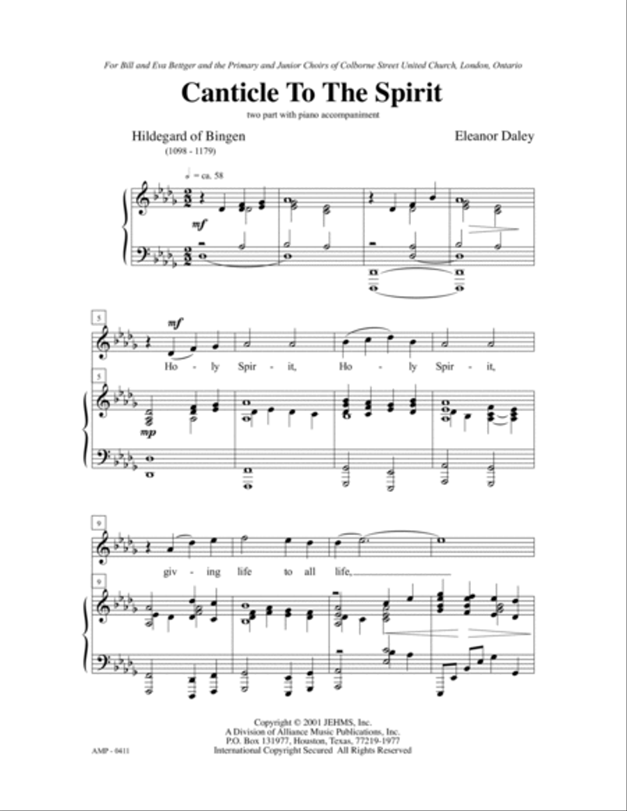 Canticle to the Spirit SA scores gallery preview page 4