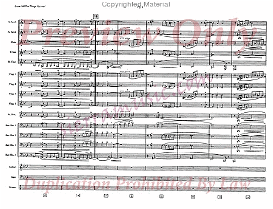 All The Things You Are Jazz Ensemble scores gallery preview page 4