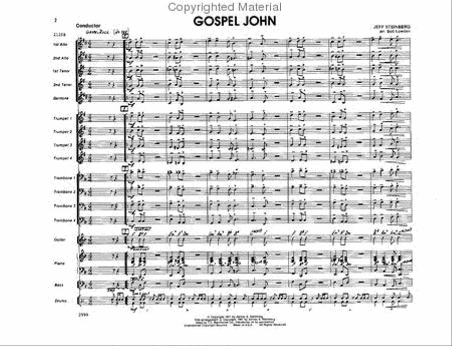 Gospel John Jazz Ensemble scores gallery preview page 2