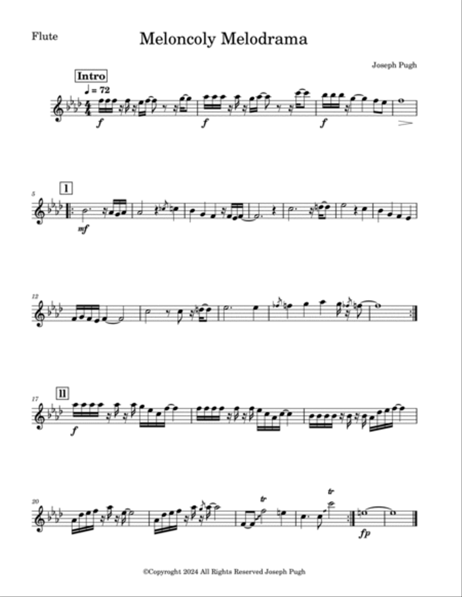 Melancholy Melodrama Jazz Ensemble scores gallery preview page 4
