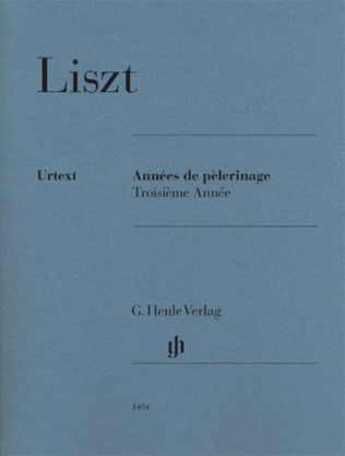 Book cover for Années de Pèlerinage, Troisième Année