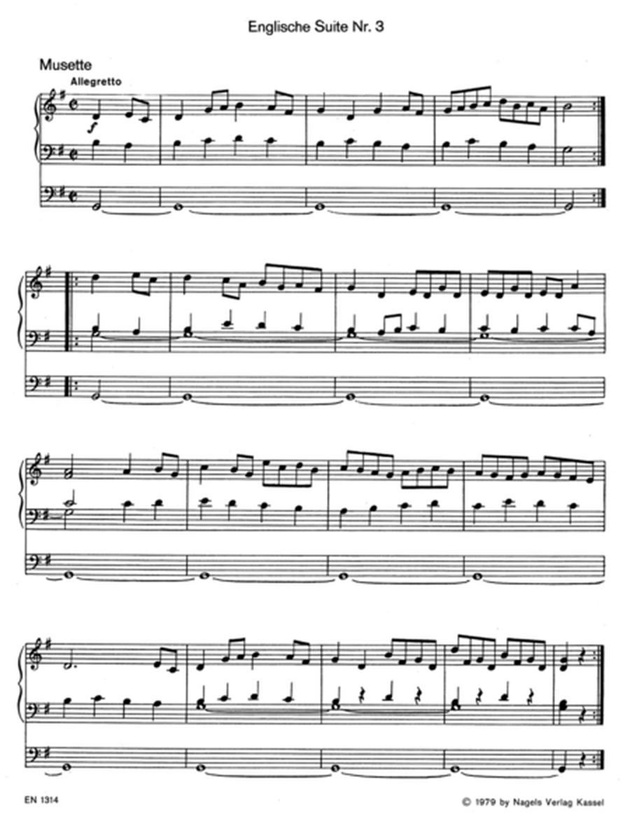 Johann Sebastian Bach - 15 bekannte Stuecke fuer elektronische Orgel