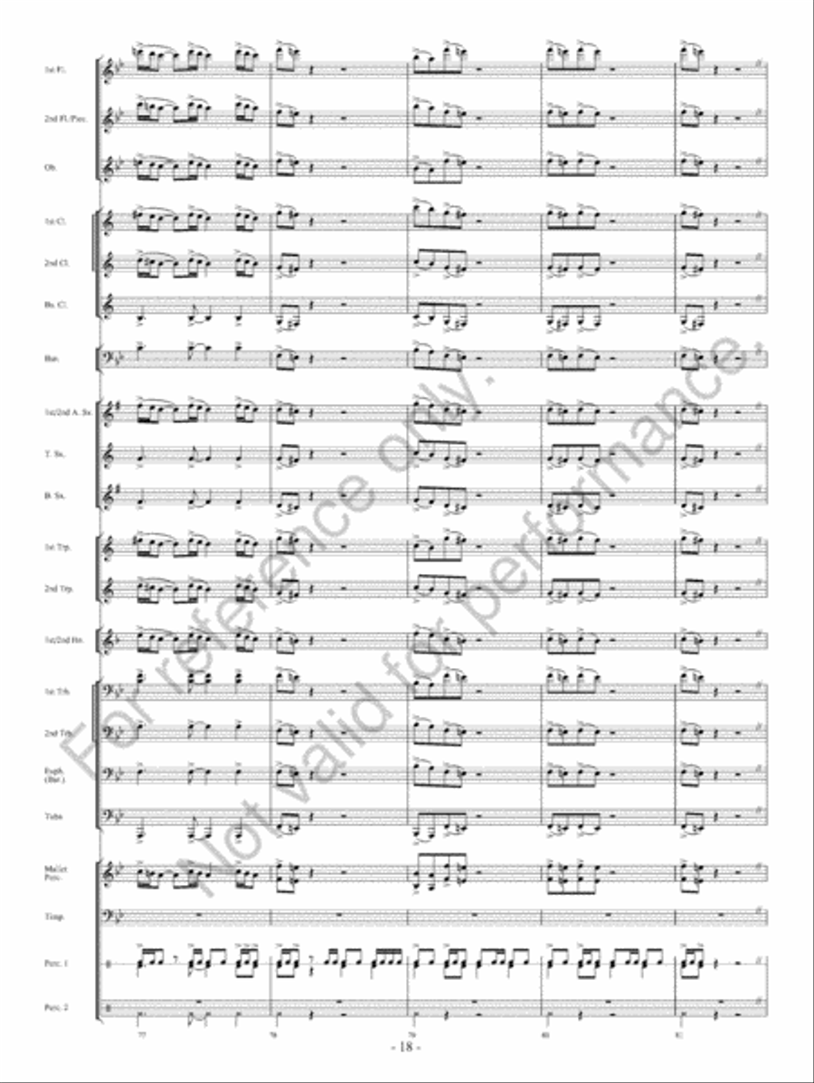 Of Heroes And Demons Concert Band scores gallery preview page 19
