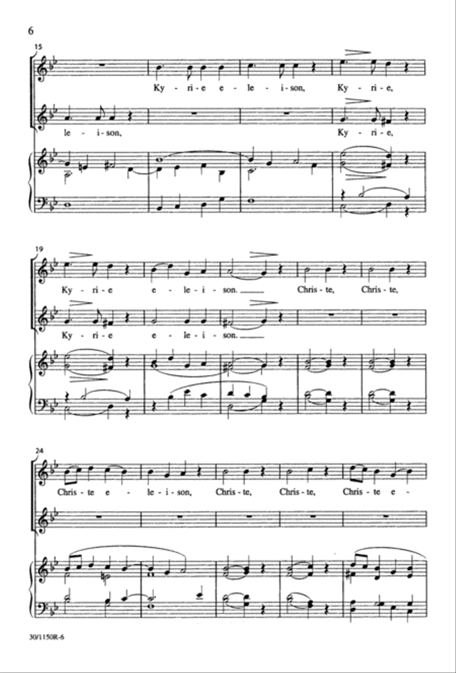 Messe Brève 2-Part scores gallery preview page 7