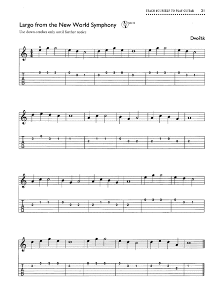 Alfred's Teach Yourself to Play Guitar Easy Guitar scores gallery preview page 5