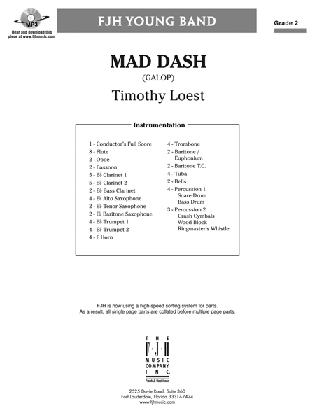 Mad Dash: Score