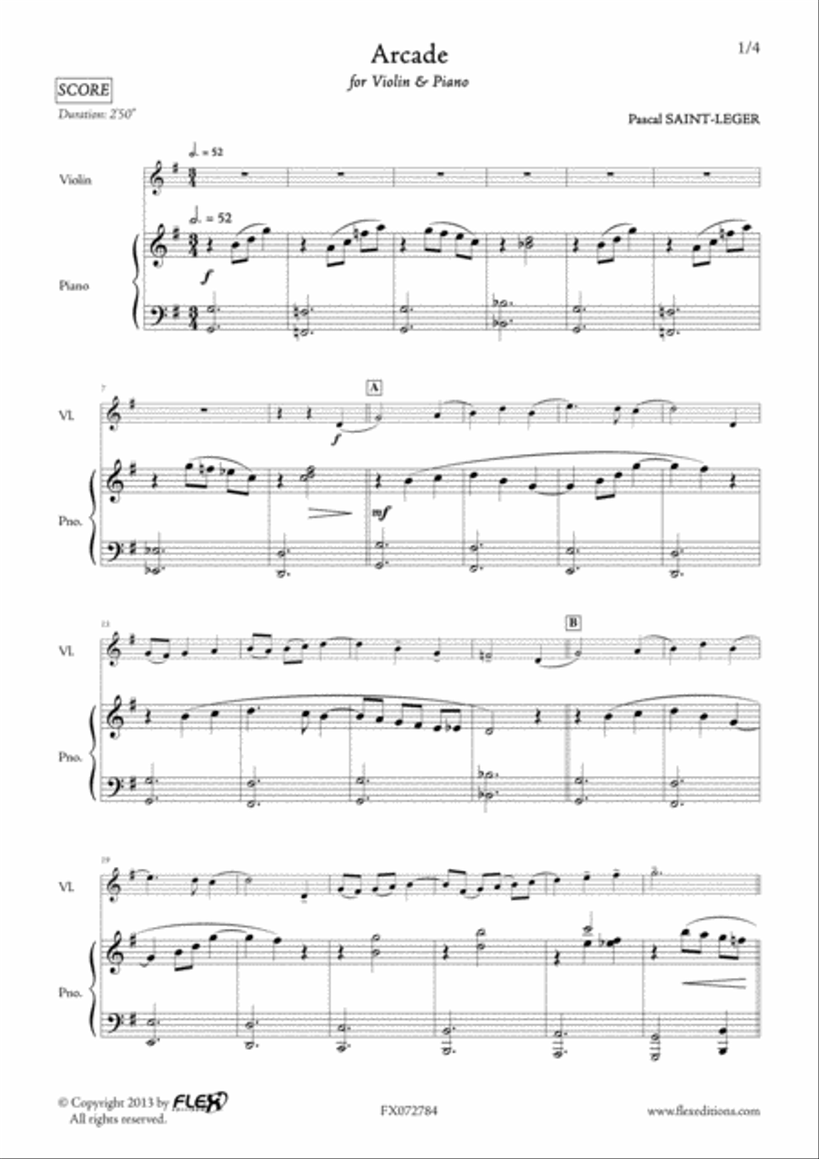 Arcade Violin Solo scores gallery preview page 2