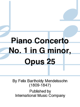 Book cover for Piano Concerto No. 1 In G Minor, Opus 25