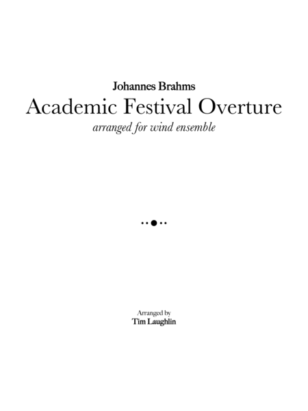 Academic Festival Overture (Band) image number null