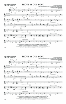 Shout It Out Loud: Bb Tenor Saxophone/Bartione Treble Clef