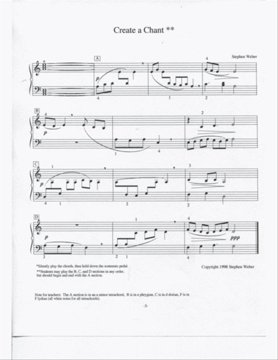 Images and Recollections for Solo Piano Piano Method scores gallery preview page 6