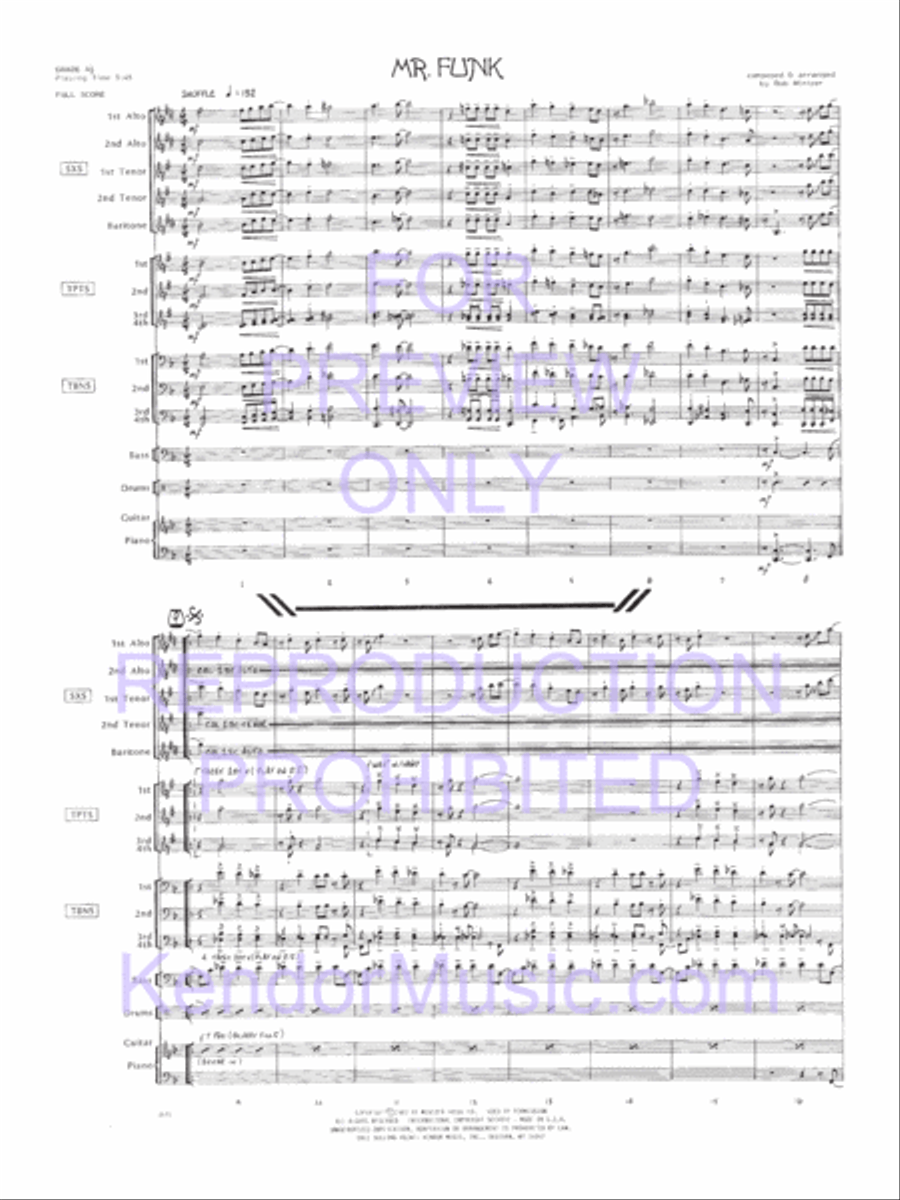 Mr. Funk Jazz Ensemble scores gallery preview page 2