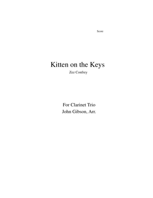 Book cover for Kitten on the Keys for clarinet trio