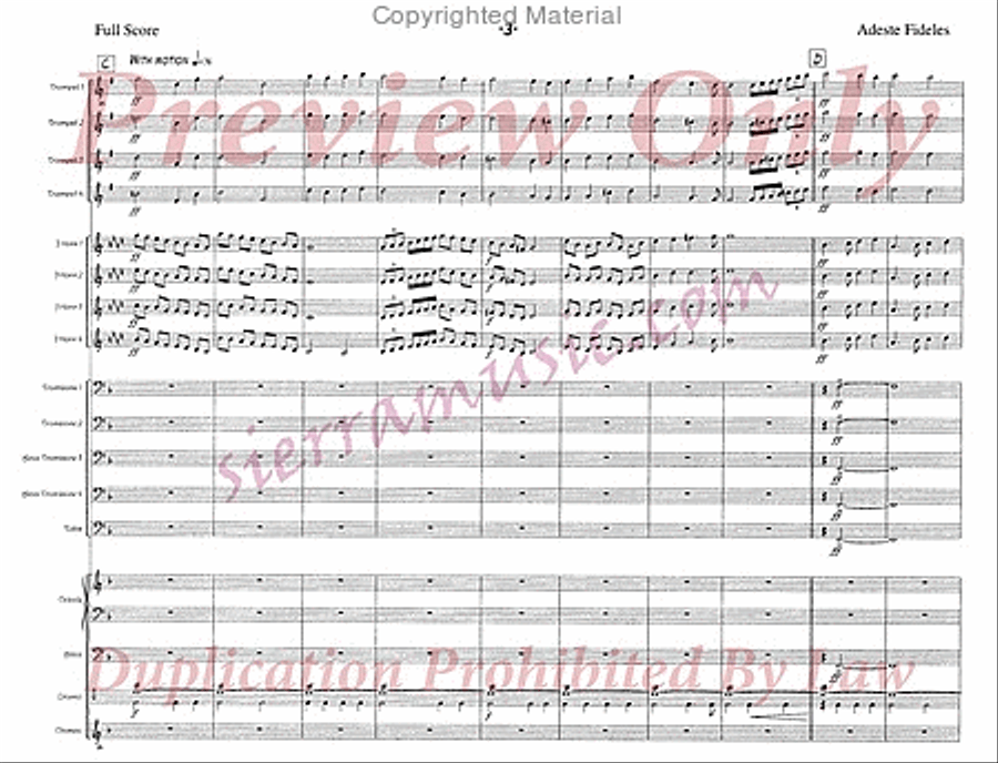 Adeste Fideles Jazz Ensemble scores gallery preview page 4