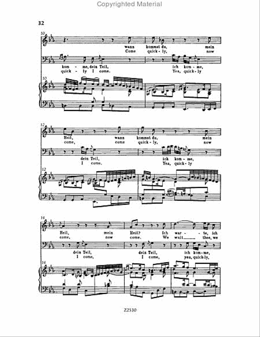 Wachet auf, ruft uns die Stimme, BWV 140 Choir scores gallery preview page 32