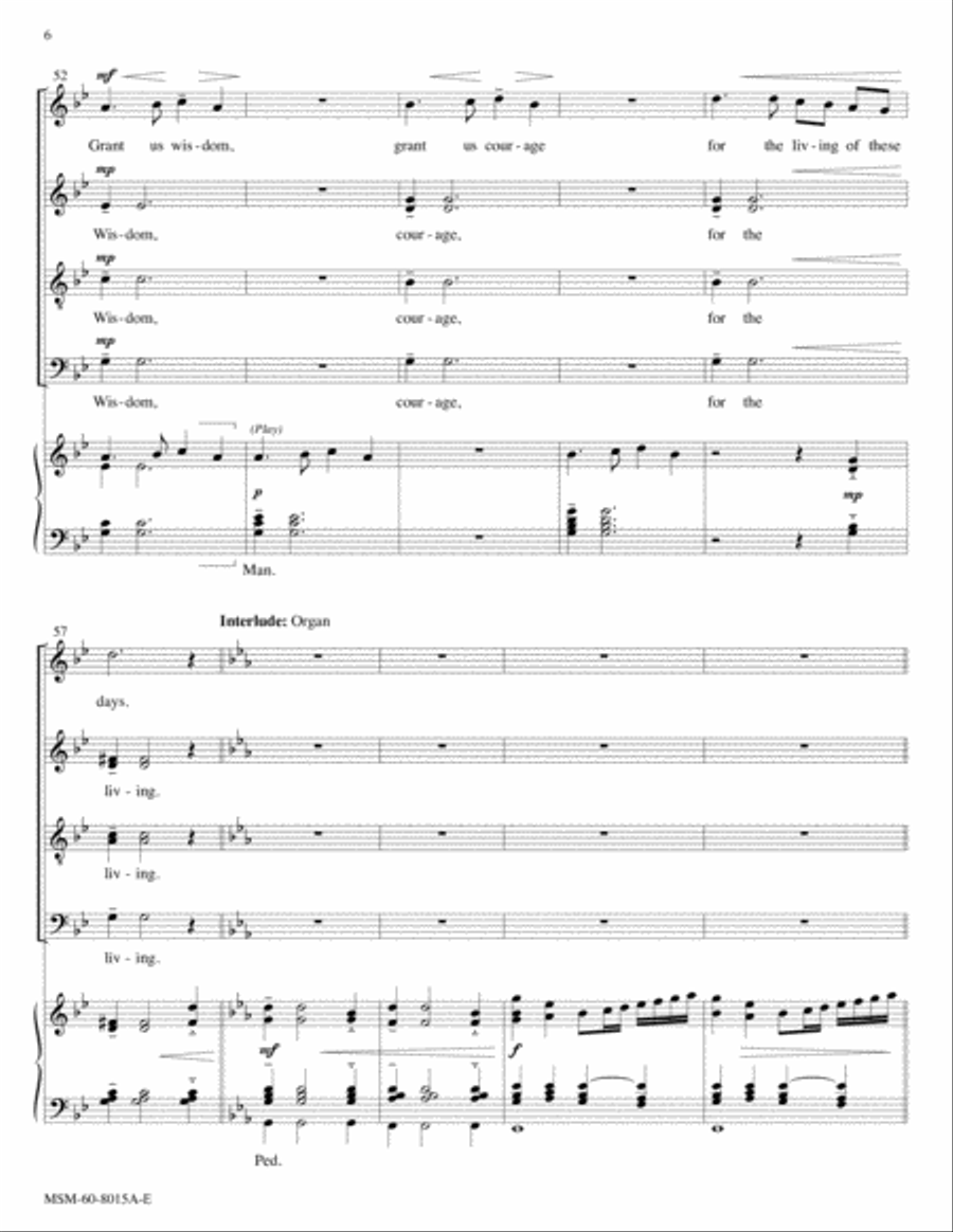 God of Grace and God of Glory Choir scores gallery preview page 6