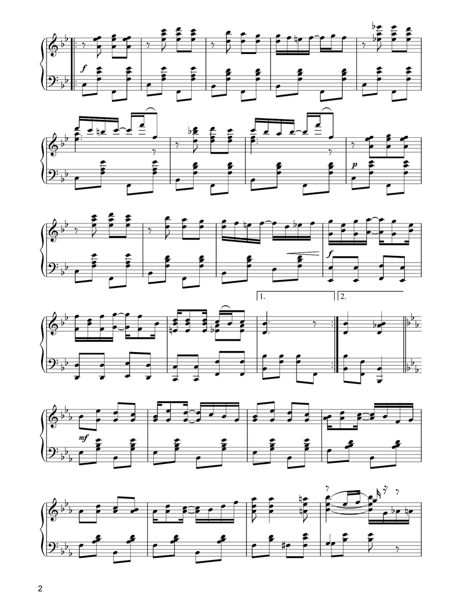 Peacherine Rag Piano Solo scores gallery preview page 2