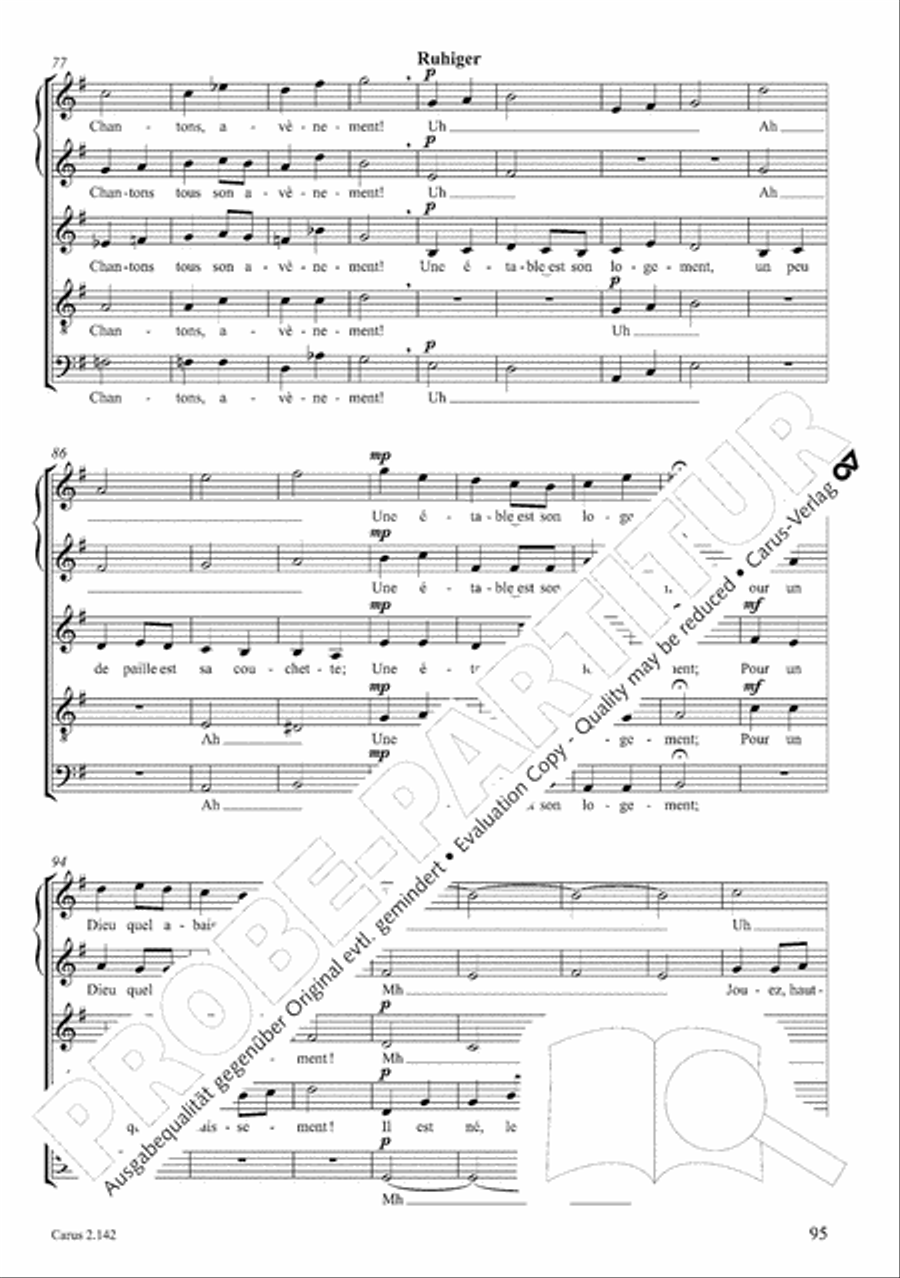 Christmas Carols of the World. Choral collection 4-Part scores gallery preview page 80