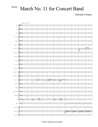 March No. 11 for Concert Band