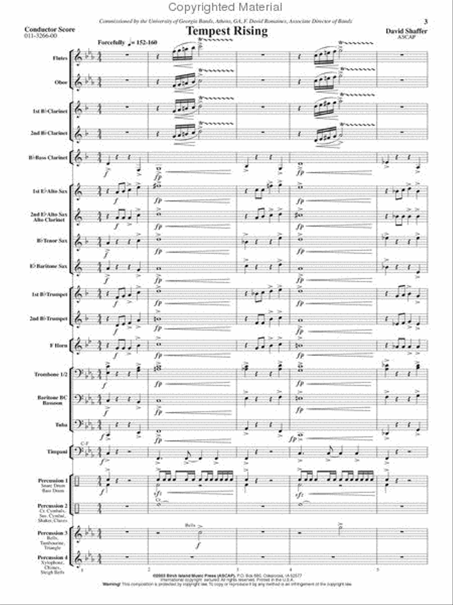 Tempest Rising Concert Band scores gallery preview page 2