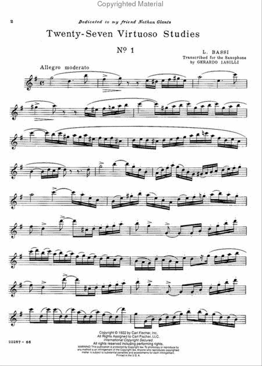 Twenty-Seven Virtuoso Studies Oboe scores gallery preview page 2