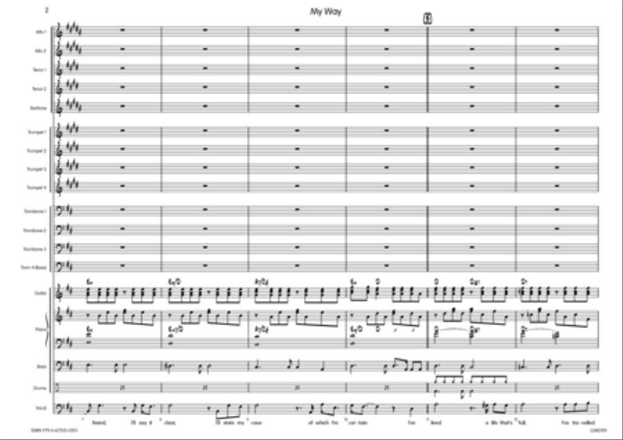 My Way Big Band scores gallery preview page 3