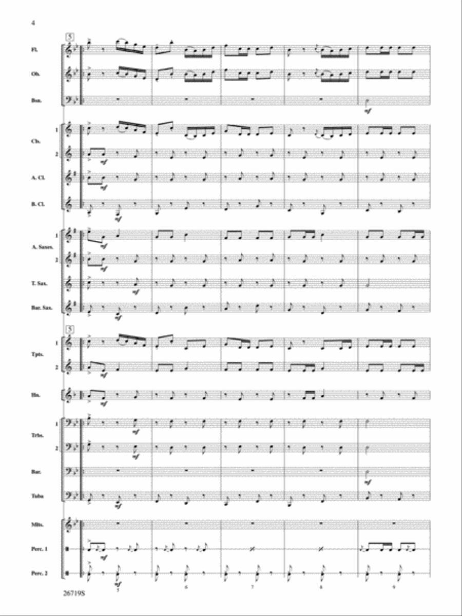 Hands Across the Sea Concert Band scores gallery preview page 3
