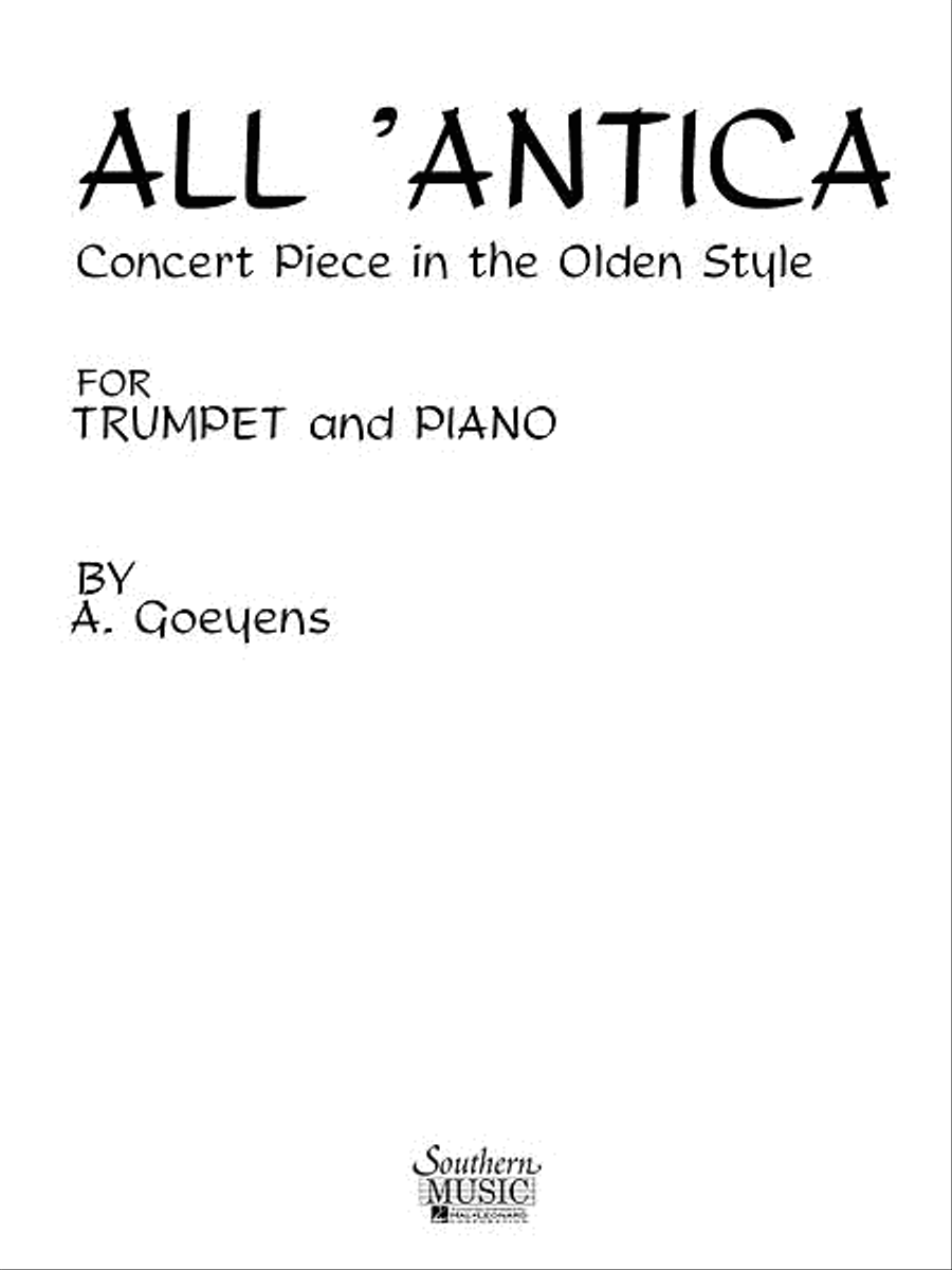 All 'Antica Trumpet scores gallery preview page 1