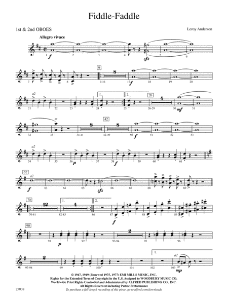 Fiddle-Faddle: Oboe
