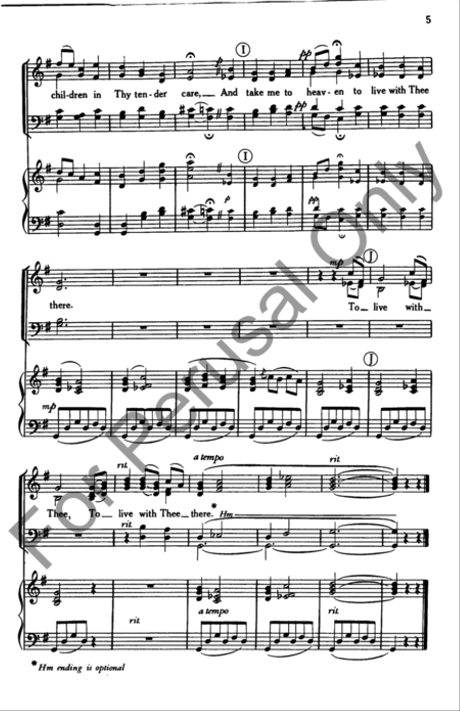 Manger Carol Manger Carol 4-Part scores gallery preview page 5