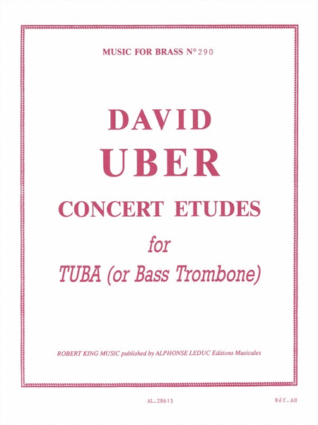 Concert Etudes For Tuba Or Bass Trombone
