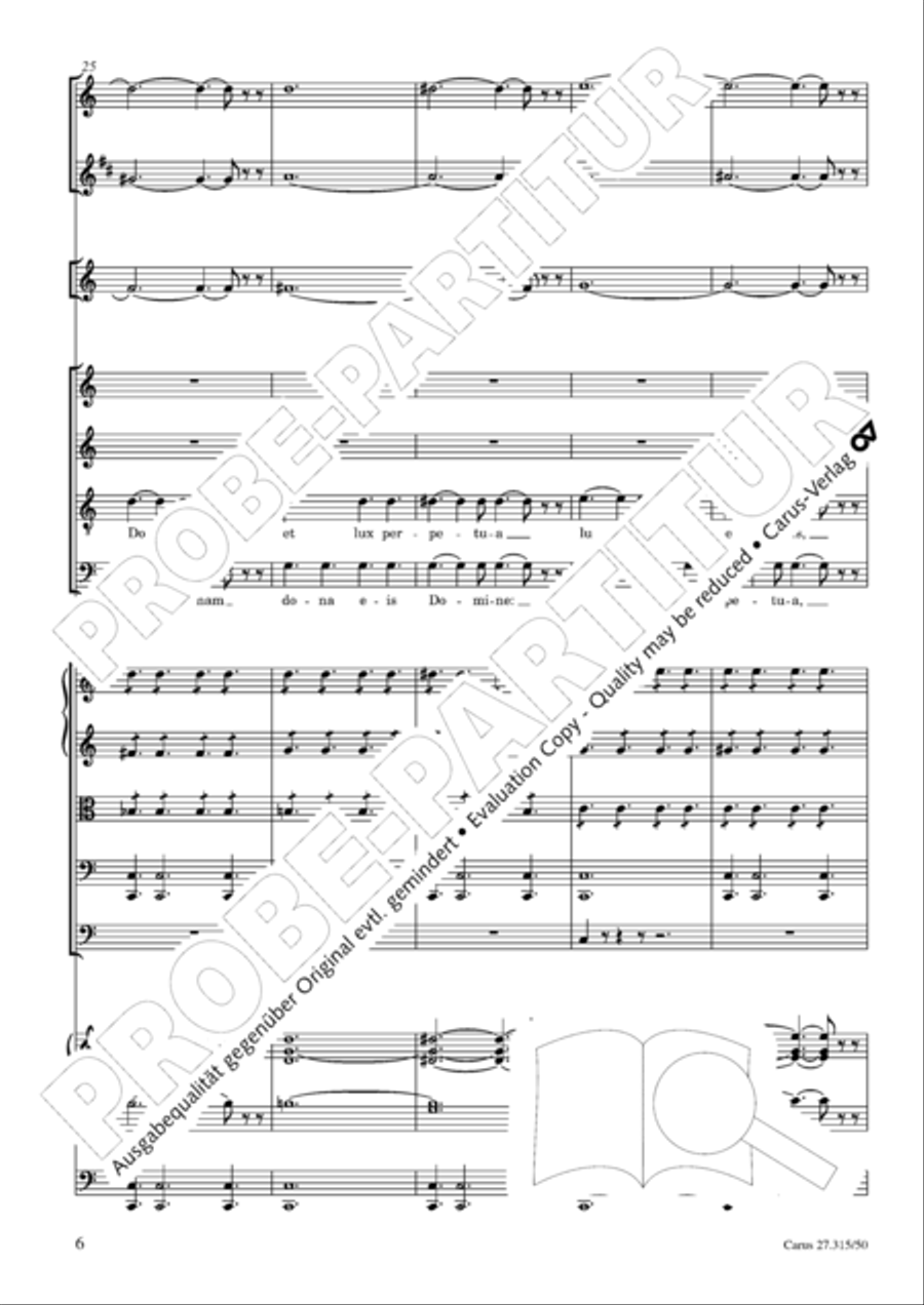 Requiem in C major 4-Part scores gallery preview page 9