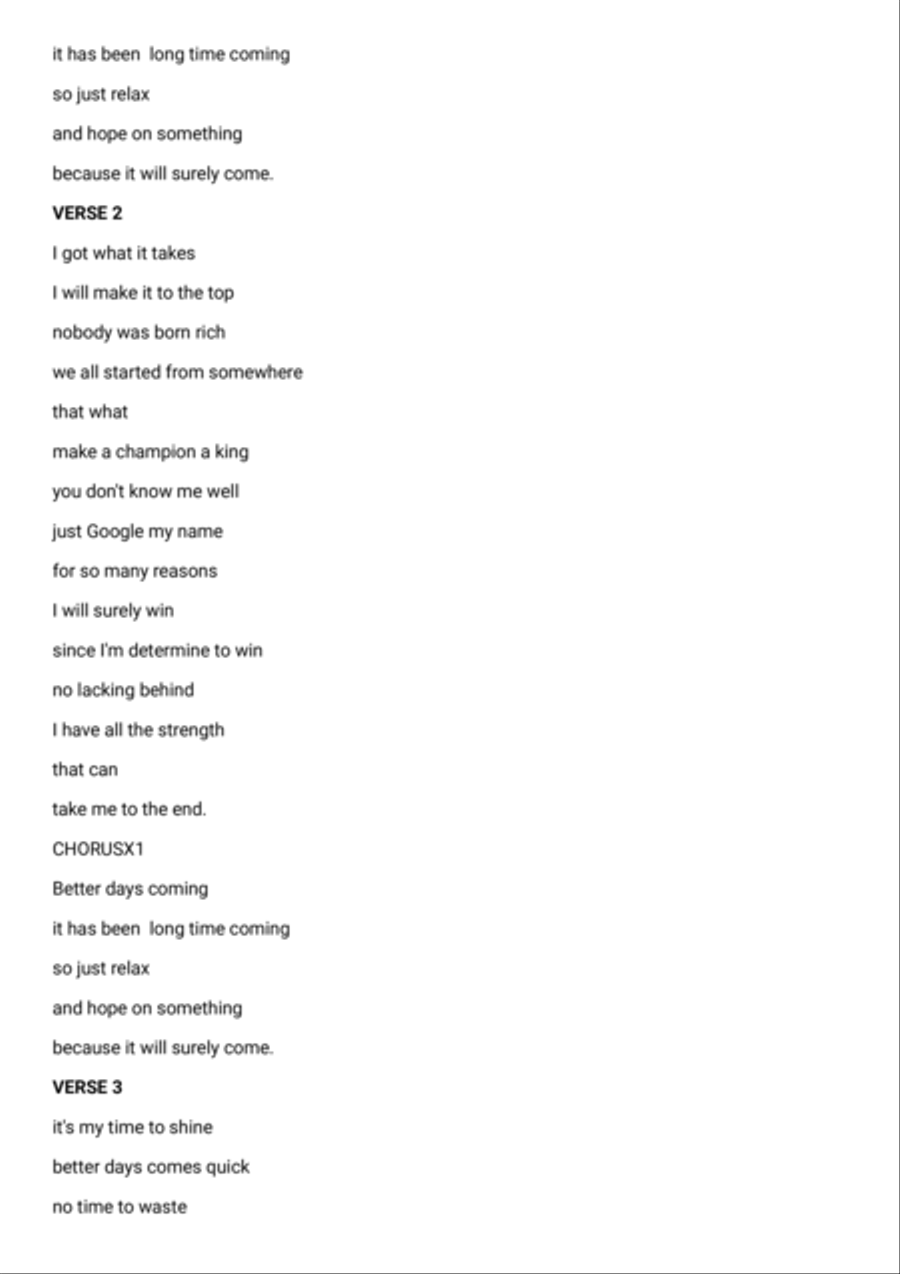 Better days coming Better days coming A Cappella scores gallery preview page 2