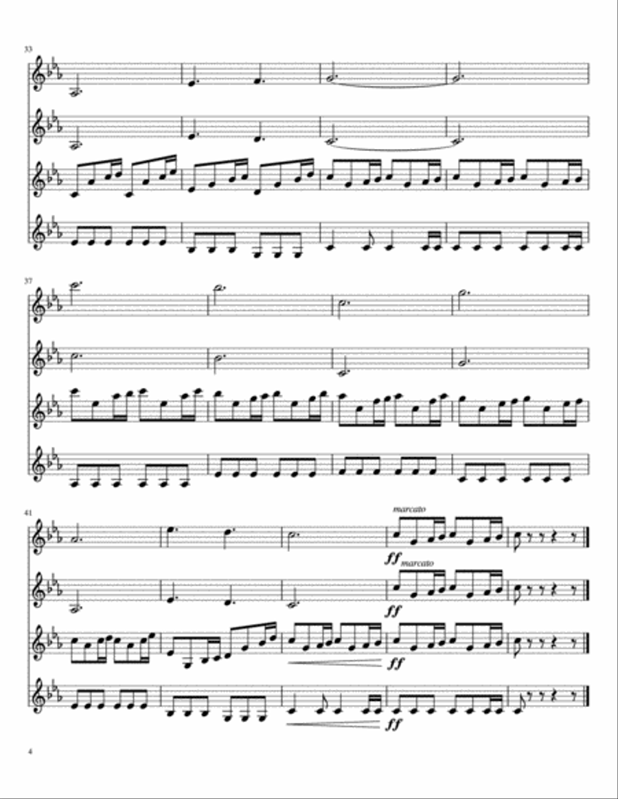 Game Of Thrones Game Of Thrones String Quartet scores gallery preview page 5