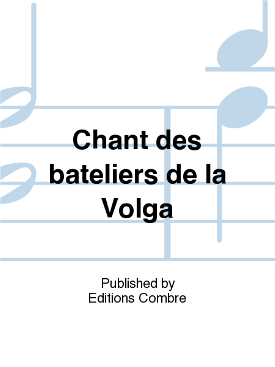 Chant des bateliers de la Volga Voice Solo scores gallery preview page 1
