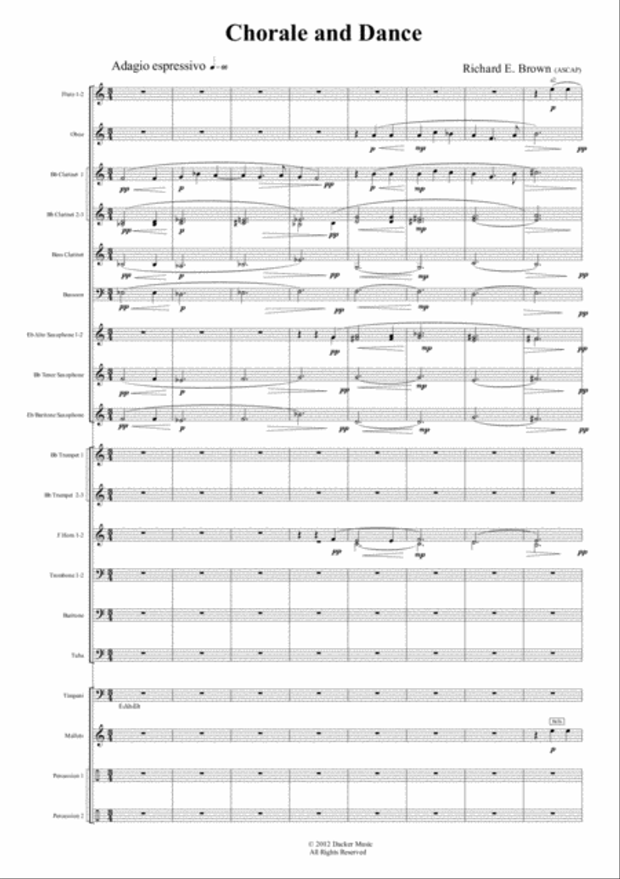 Chorale and Dance Concert Band scores gallery preview page 4