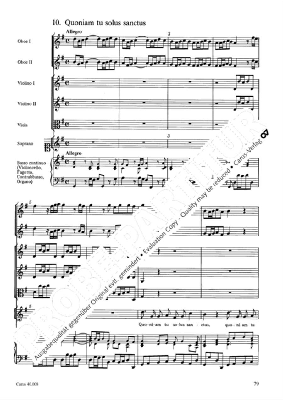 Introduzione e Gloria 4-Part scores gallery preview page 80