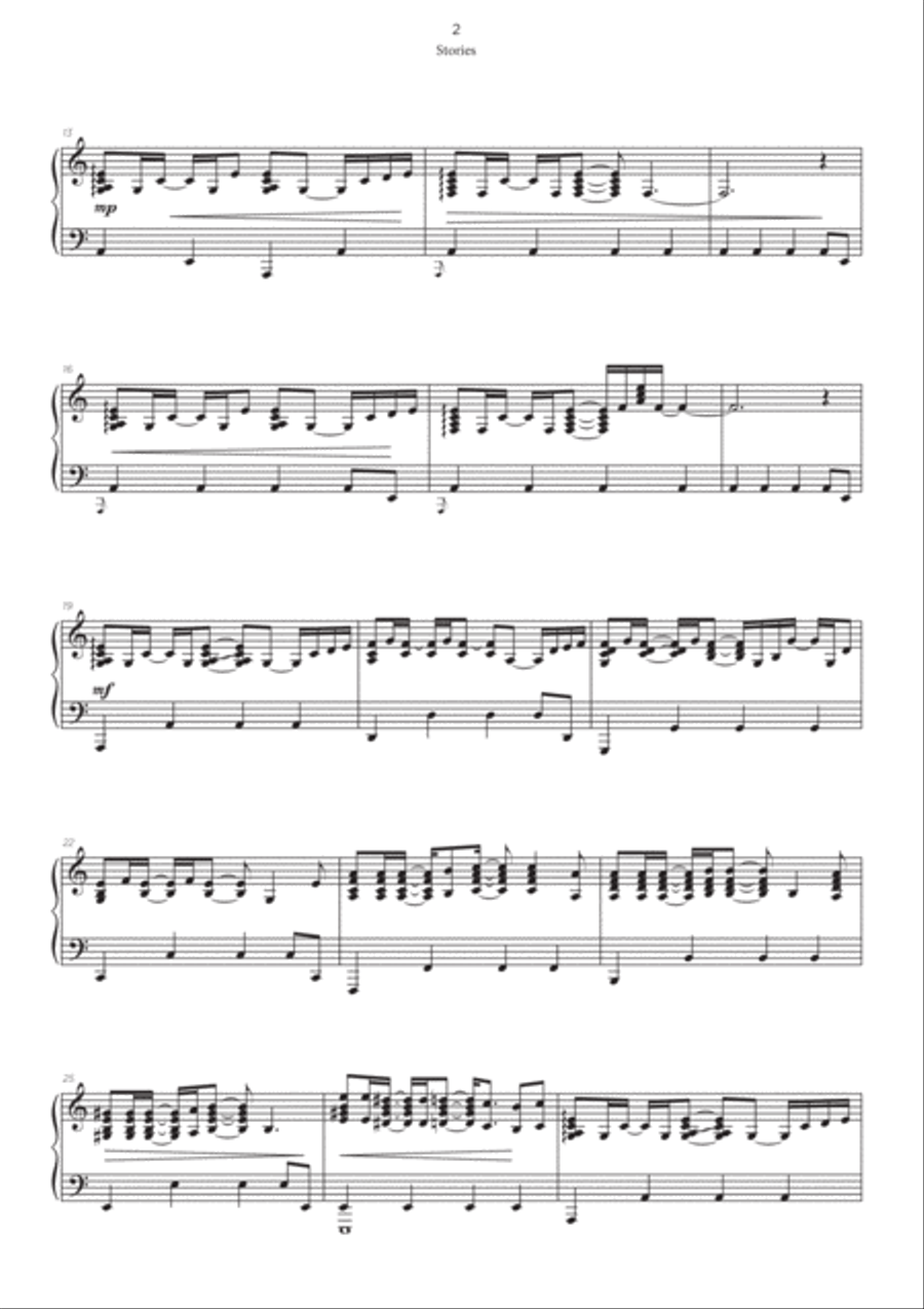 Stories Stories Piano scores gallery preview page 2