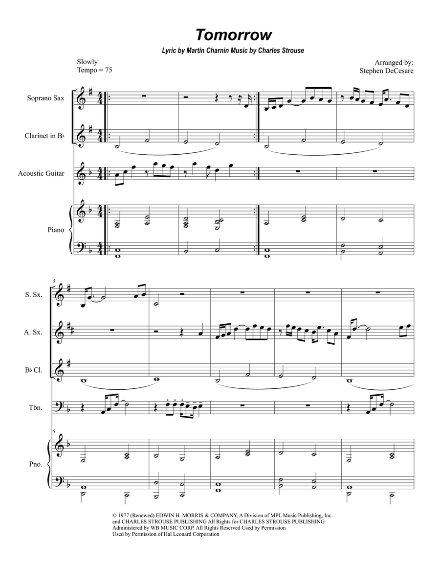 Tomorrow Chamber Orchestra scores gallery preview page 1
