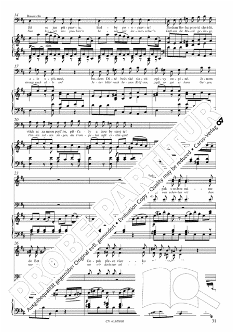 Missa pastoralis bohemica 4-Part scores gallery preview page 32