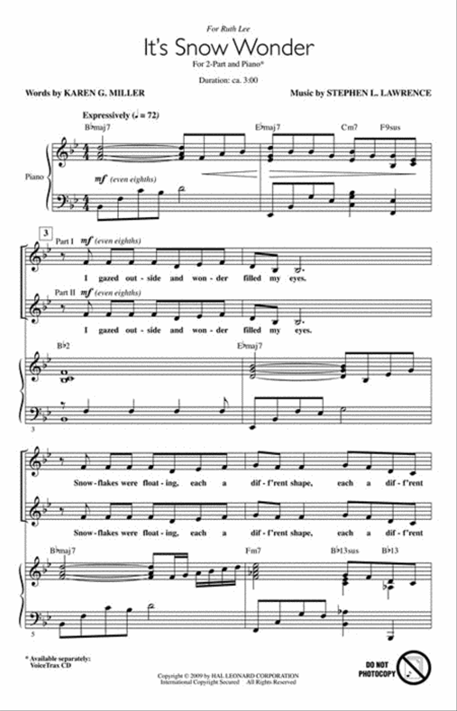 It's Snow Wonder It's Snow Wonder Choir scores gallery preview page 2