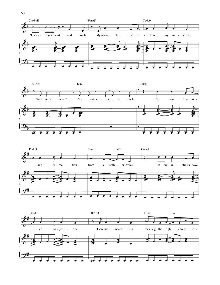 Loser Geek Whatever (from Be More Chill) Voice scores gallery preview page 5