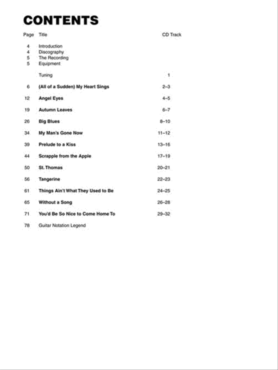 Jim Hall Jim Hall Electric Guitar scores gallery preview page 4