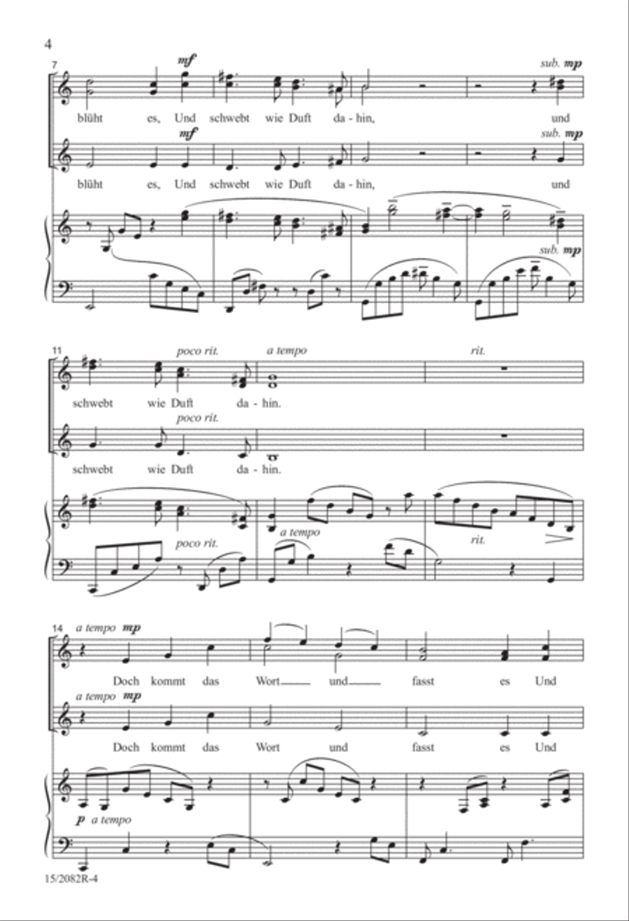 Wie Melodien zieht es mir SSA scores gallery preview page 4