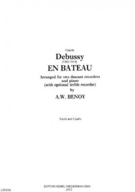 En bateau : for two descant recorders and piano, with optional treble recorder